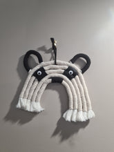 Load image into Gallery viewer, macrame Panda and Elephant hanger
