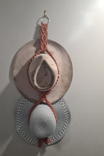 Load image into Gallery viewer, macramé double hat hanger
